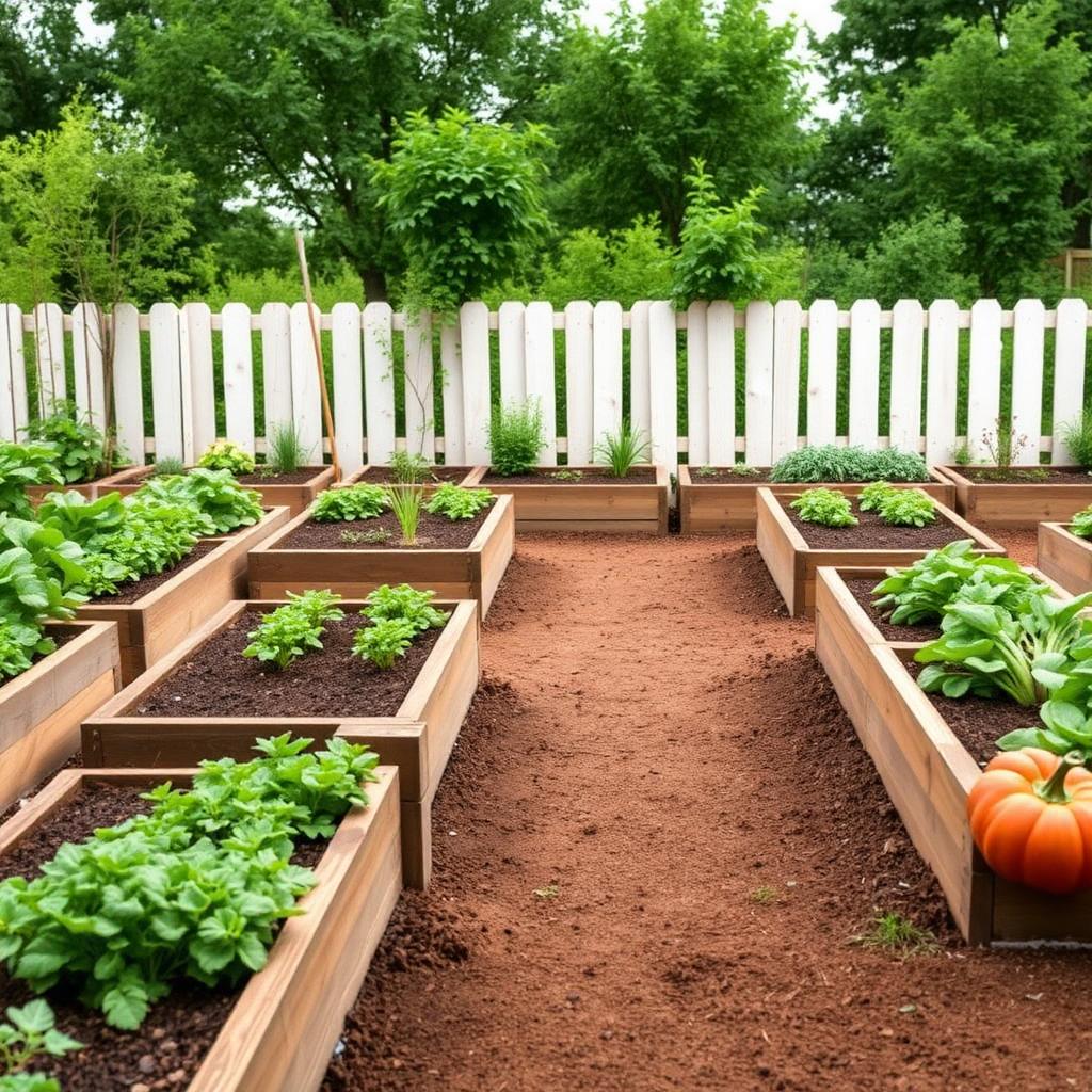 Potager soigné