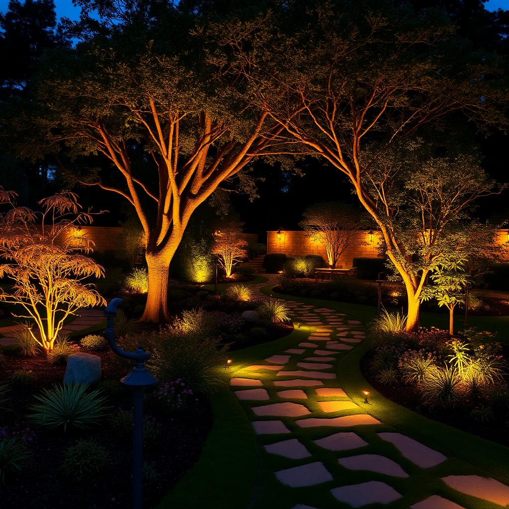 Éclairage de jardin